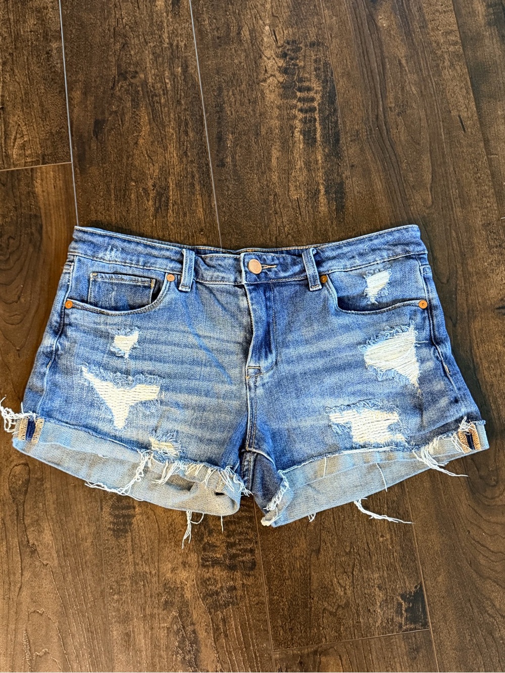 BlankNYC The Fulton Distressed Denim Shorts
